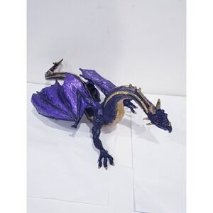 Safari Ltd Midnight Moon Dragon Purple and Gold Mythical Fantasy Toy Figure 2008